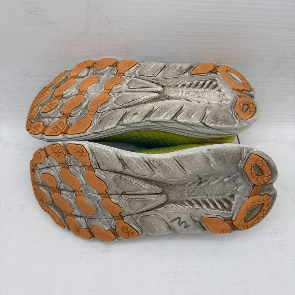 Hoka One One Rincon 3 Mens 11.5D Shoes Green Yellow Running Sneaker 1119395 CEPR - Picture 9 of 16
